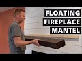 How to Make Wooden Fireplace Mantel | DIY Floating Mantel #WoddenMantel #FireplaceMantel