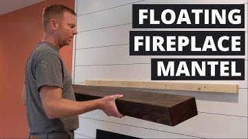How to Make Wooden Fireplace Mantel | DIY Floating Mantel #WoodenMantel #FireplaceMantel