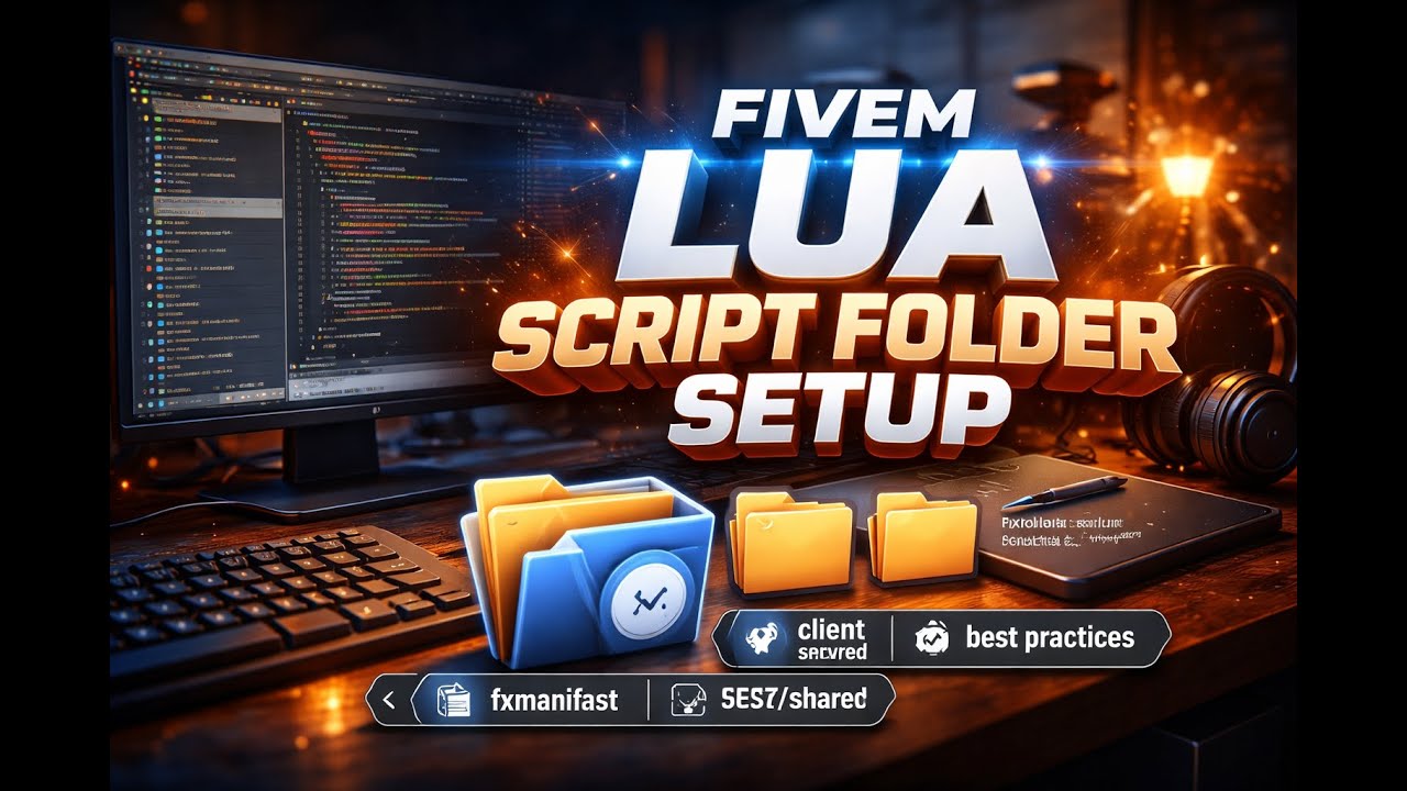 FIVEM LUA BASIC SCRIPT FOLDER STRUC - YouTube