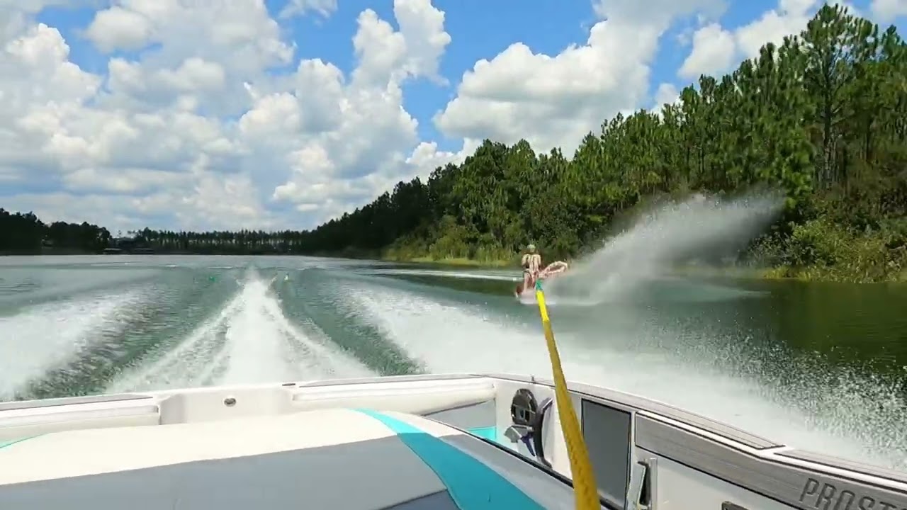 Slalom Waterski Course Aug 2025 - Mark, 32mph, 28’ off