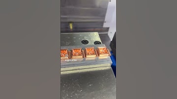 Copper Keycaps (Skeletonized) #computer #keycap #keyboard #cnc #machine