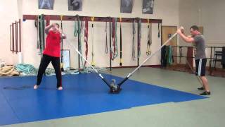 Cal Crowell Functional Training - Partner Double-Bar Workout