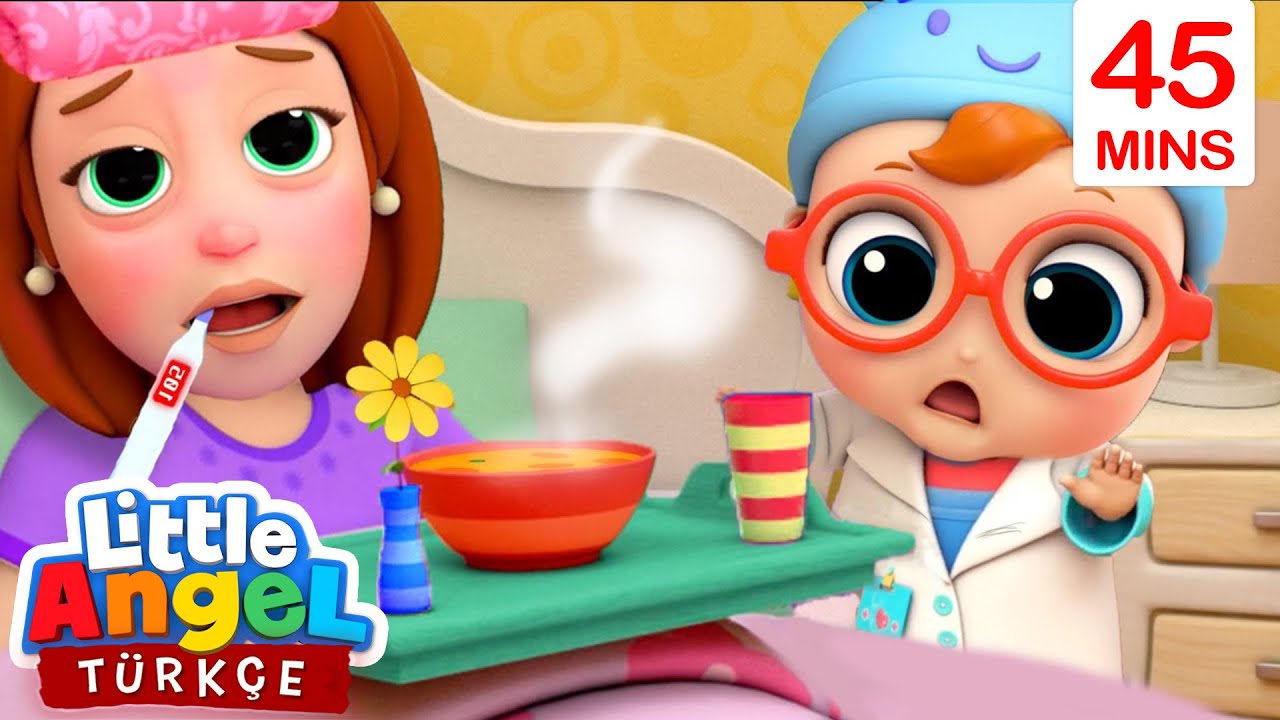 Anne Hasta Olmuş, Can Bebek Annesine Bakıyor Eğlenceli