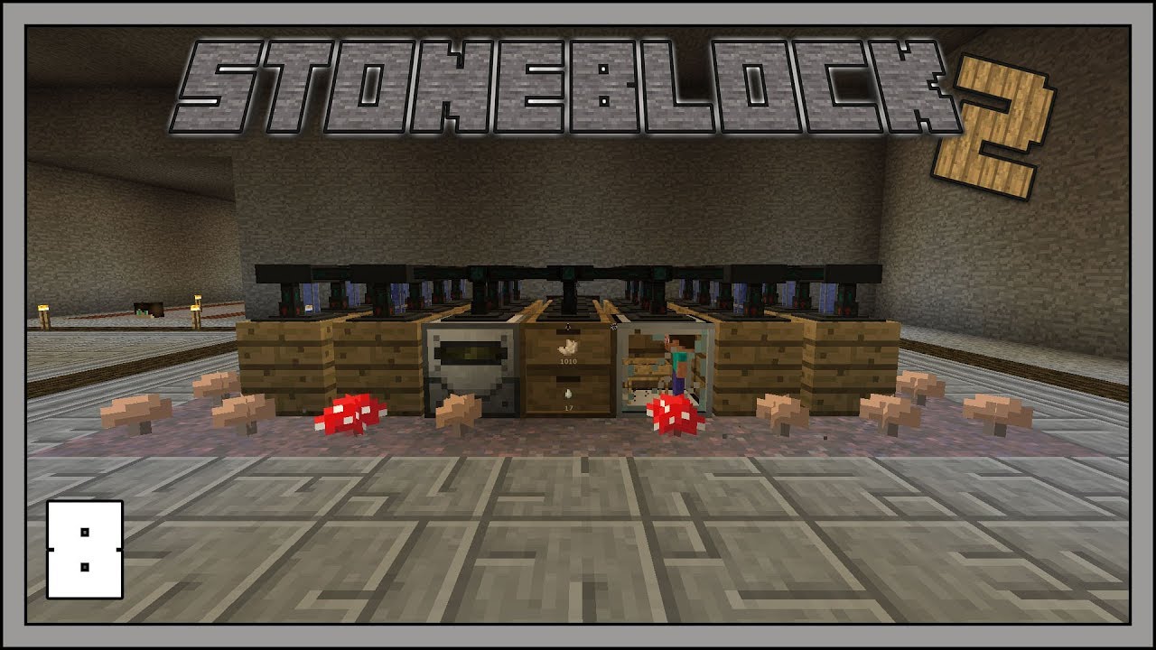 Stoneblock 2 EP8 Better Canola Power, Soul Sand Sifting Modded