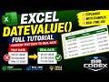 Excel DATEVALUE Function in Tamil & English | Fix Date Errors Easily | Real-Time Examples