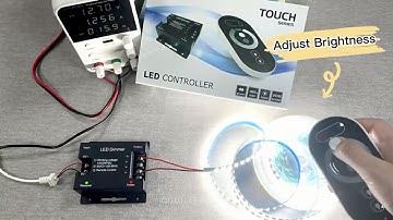 How to use 433MHz RF Touch Remote Single Color Controller | 18A 3CH RF Single Controller @AP-032RF
