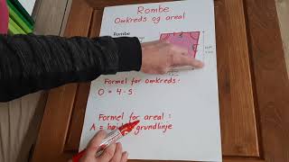 Rombe - Omkreds Og Areal