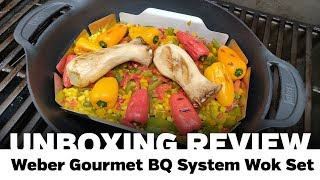 Weber Wok Set Gourmet BBQ System Unboxing Review