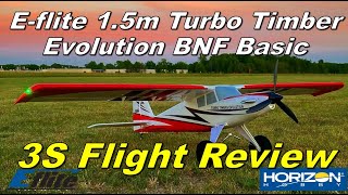 E-flite Turbo Timber Evolution Flight Review with 2200mAh 3S Battery