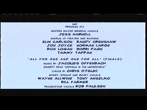 Closing To Mickey, Donald, Goofy: The Three Musketeers 2004 VHS