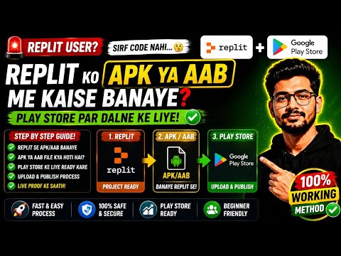 REPLIT Se Abana App Ka aab and Apk file kaise banaye | website to app convert kaise kare | Replit