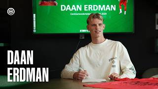 DAAN ERDMAN tekent eerste contract 💚🤍 @FCGroningenTV