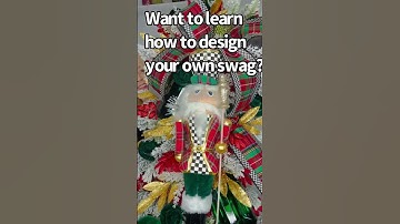DIY Holiday Swags- A Christmas Nutcracker Masterpiece #shortsvideo #christmasdecorations