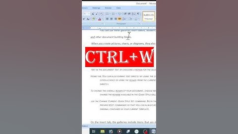 Mastering the Ctrl+W Keyboard Shortcut #shorts #shortcuts