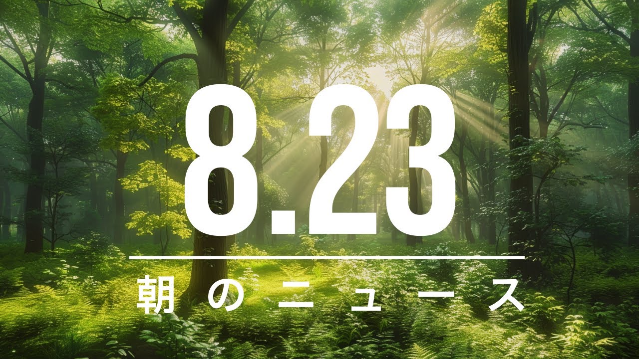 最新のニュース 2024-08-23 朝のニュース - YouTube