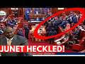 CHAOS AS ANGRY MPS HECKLE JUNET OVER FINANACE BILL!!