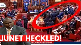 CHAOS AS ANGRY MPS HECKLE JUNET OVER FINANACE BILL!!