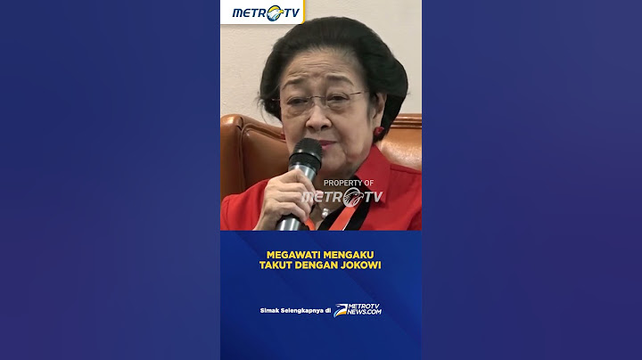 Megawati Mengaku Takut dengan Jokowi #shorts