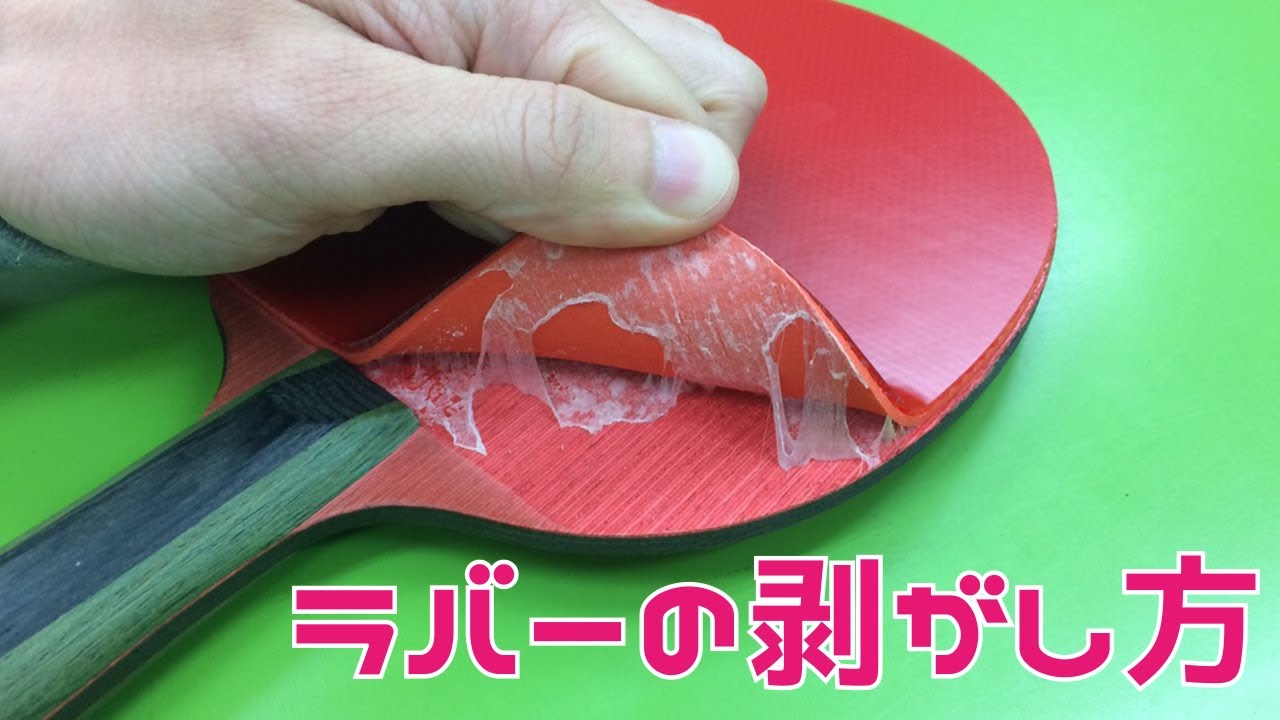 ラバーの張り替え方法 蓮田Jr.卓球クラブ ラバーの張り替え方法 蓮田Jr.卓球クラブ