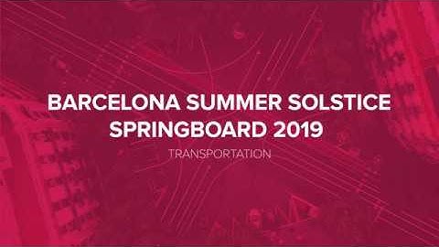 E2E Summer Solstice SpringBoard 2019 Highlights | Transportation