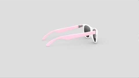 Shady Lady - White and Pink - Shady Eye-deas 3D View