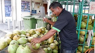 Es Kelapa Muda Segar - Coconut Cutting Skill | Malaysia