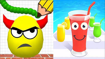 Juice Run VS Draw To Smash - All Levels SpeedRun Gameplay Android iOS Ep1