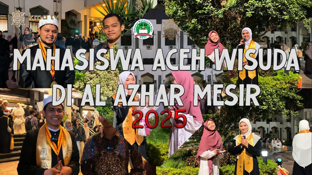 Suasana Wisuda Mahasiswa Aceh di Al-Azhar Kairo Mesir | Tanya Jawab Wisudawan & Wisudawati