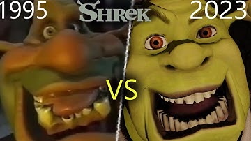 The Original Shrek Test from 1995 vs 2023 Shrek