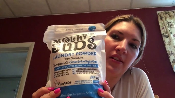 Molly's Suds Natural Oxygen Whitener | Natural Bleach Alternative Plant-Derived Ingredients | Whitens Brights and Brightens Colors | Pure Lemon