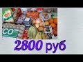 Бюджетная закупка продуктов на 2800 руб Июнь 2021