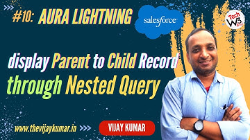 10 Lightning Aura Comp - How to display Parent to Child Record through Nested Query in Salesforce
