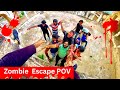 Zombie escape  parkour pov chase 30  indian parkour  flyingmeenaboi