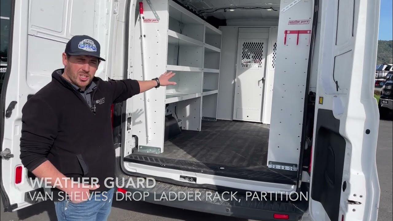 Work Van Setup Weather Guard Ladder Rack, Shelving, Partition YouTube
