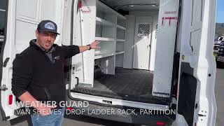 Work Van Setup - Weather Guard Ladder Rack, Shelving, Partition by Truck Tops USA 1,851 views 1 year ago 2 minutes, 19 seconds