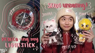 SKZOO unboxing and redecorating my STRAY KIDS lightstick (나침봉) !! | jiniret and bbokari