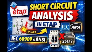 Short Circuit Analysis in ETAP | Fault Calculation | IEC & ANSI Explained screenshot 1