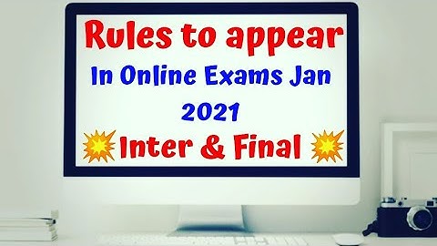 Instructions | Centre based | Online Exam Jan 2021 | CMA | Inter & Final | Catch Concept