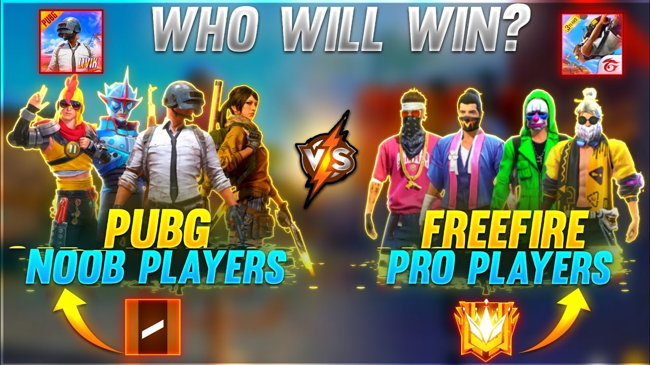 20 PUBG VS 20 FREE FIRE PRO PLAYER FACTORY SKILL ABILITY CHALLENGE - GARENA  FREE FIRE - YouTube