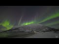 AURORA AT THE BEACH - 4K real-time northern lights February 19th 2021