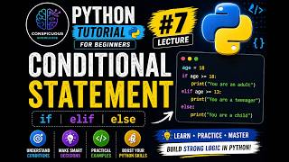 Famous Python Tutorial #7 🐍 | Conditional Statements (if, elif, else) Explained for Beginners Net Worth