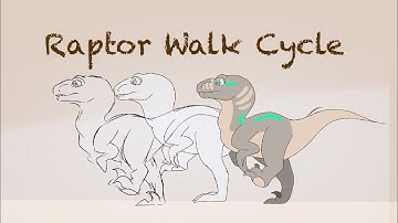 Dinosaur Walk cycle | Animation Tutorial | Utahraptor
