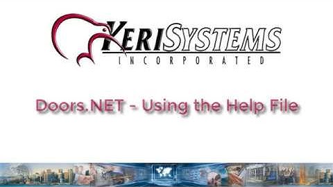 Using the Doors.NET Help File - Quick How To