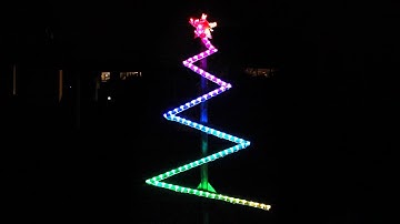 Outdoor Christmas Tree - Powered by WLED, ESP8266 and HomeSeer