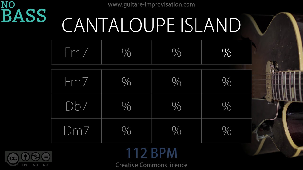 Cantaloupe Island _ NO BASS (112 bpm) : Backing Track