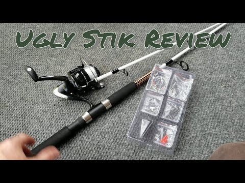 Ugly Stik saltwater spinning combo unboxing 