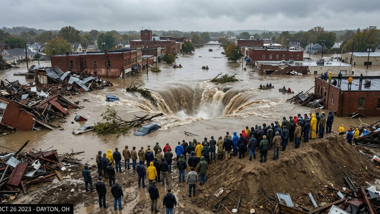 USA Mega Flood Disaster: City Swallowed by Endless Rain & Tornado Waterspouts (AI VFX)