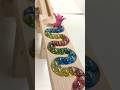 Marble Run ASMR ☆ HABA Wave Slope & Tiisanadaikusan kunekune Rail, Retro Truck #shorts #marble #asmr