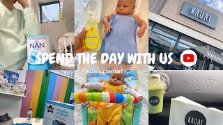 VLOG: Spend the day with me \& baby Cayden| Semi-routine |3 month old baby