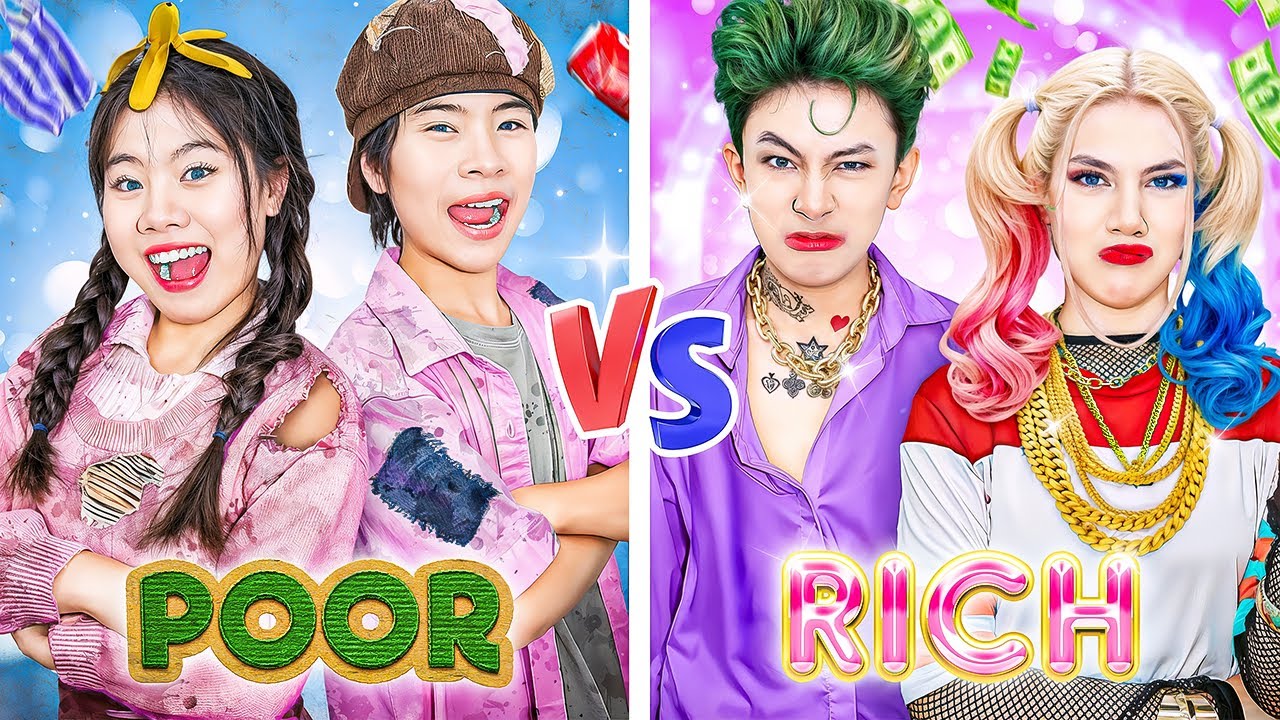 Богатая Пара Vs Бедная Пара На Танцевальном Конкурсе! Barbie И Ken Vs Harley Quinn И Joker